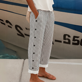Portofino Leinen Gestreifte Hose