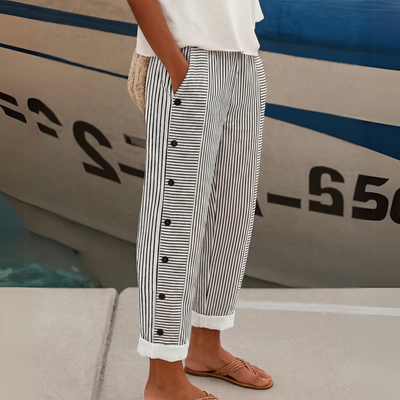Portofino Leinen Gestreifte Hose