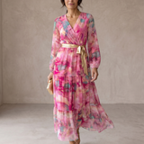 Hazel | Wickelkleid mit Blumenmuster