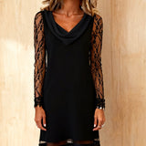 Peby™ - Elegantes A-Linien-Kleid mit Spitze