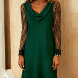 Peby™ - Elegantes A-Linien-Kleid mit Spitze
