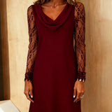 Peby™ - Elegantes A-Linien-Kleid mit Spitze