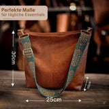 Greta - Vintage Leder-Schultertasche