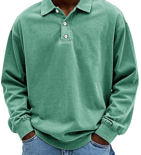 Lässiges langärmeliges Herren-Polo