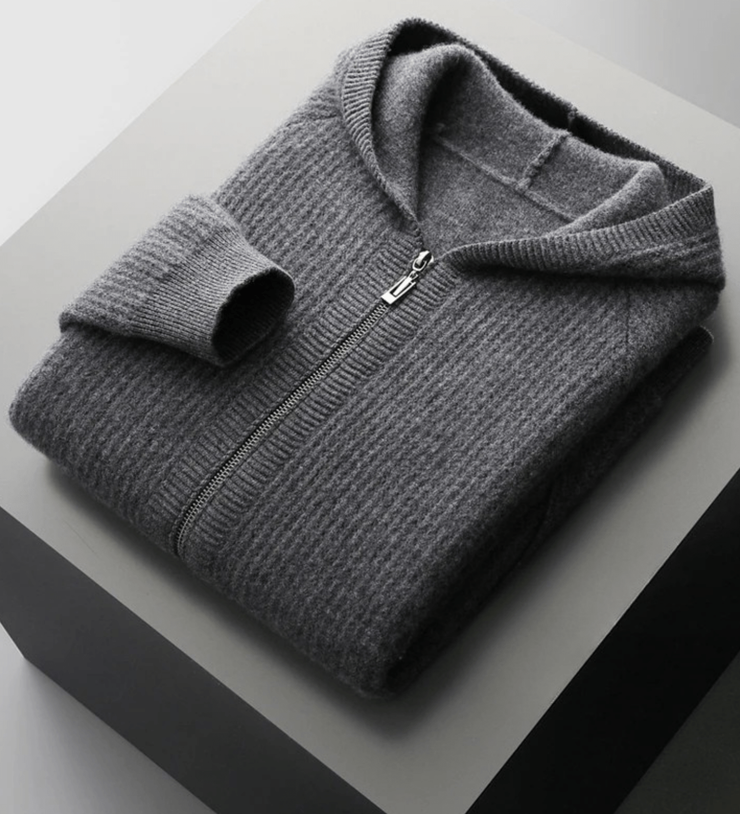Merino Zip-Hoodie aus extra feiner Merinowolle