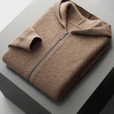 Merino Zip-Hoodie aus extra feiner Merinowolle