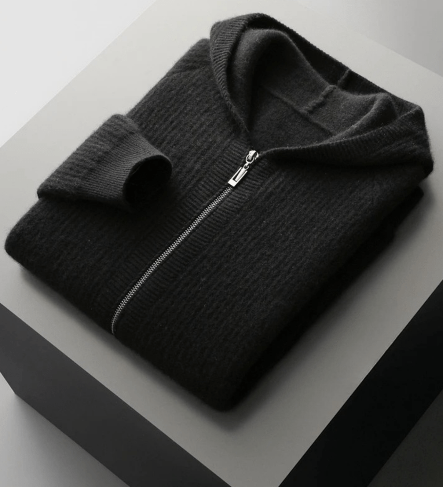 Merino Zip-Hoodie aus extra feiner Merinowolle