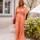 Erika™ - Stilvolles & Bequemes Blumenkleid
