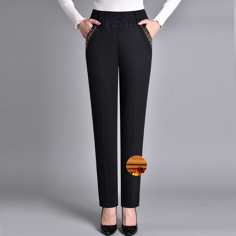Van Elst Mode® | Damenjeans mit Seitentaschen und Elastischem Bund