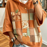 Hoodie für Frauen mit herbstlichem Muster