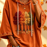 Damen-Hoodie mit Print für den Herbst