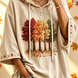 Damen-Hoodie mit Print für den Herbst