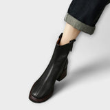 Lara - Damen Gummi- und Kunstlederstiefel