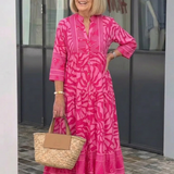 Marielle | Midi-Kleid mit Knopfleiste