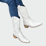 Sarah - Metallic Cowboy Stiefeletten