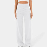 Elastische Hose mit hoher Taille